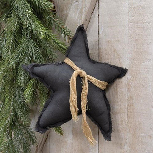 Gray Fabric Star Ornament