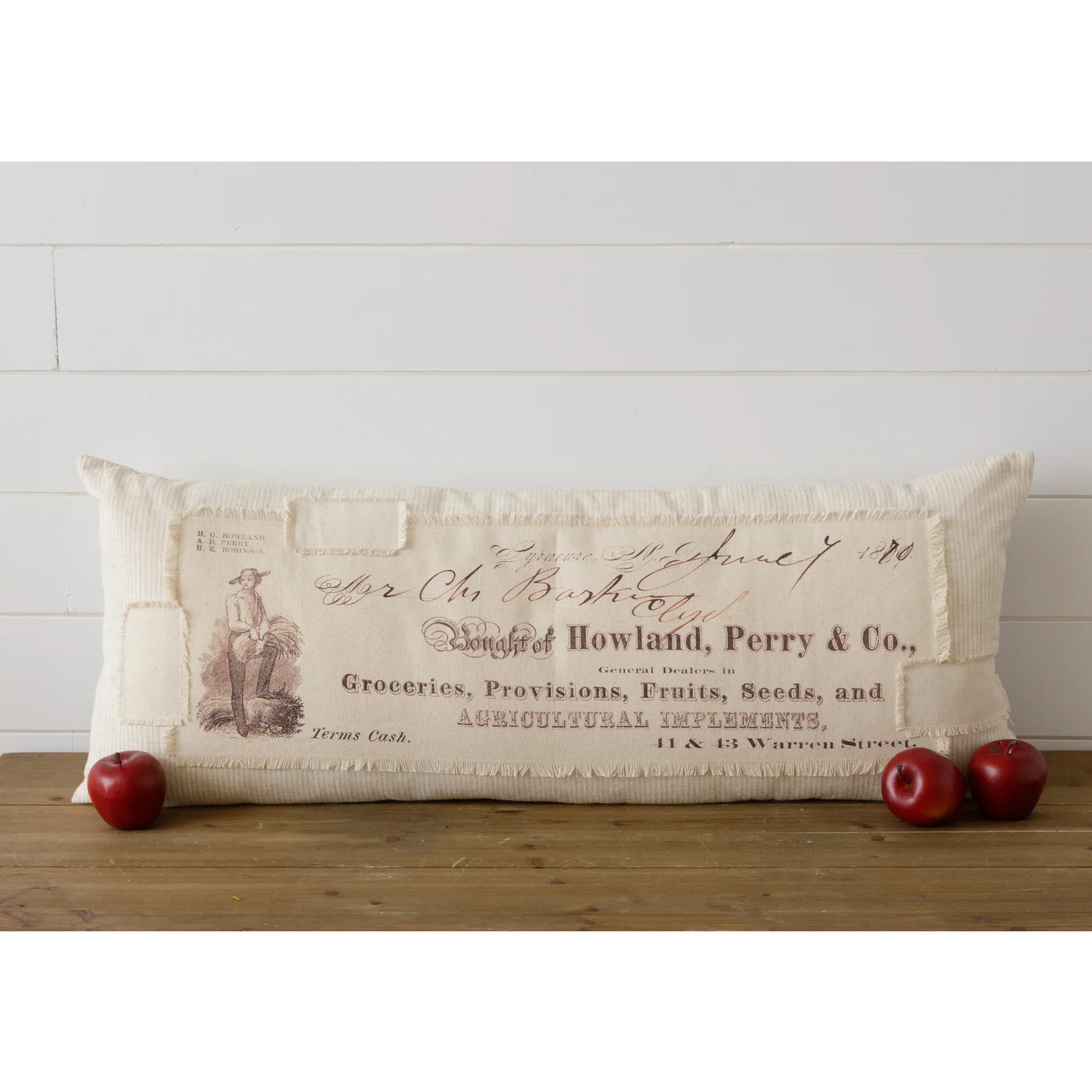 Antique Feed And Seed Store Lumbar Pillow