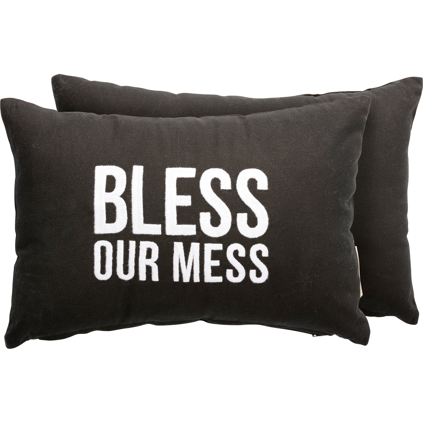 Surprise Me Sale 🤭 Bless Our Mess 15" Black Throw Pillow