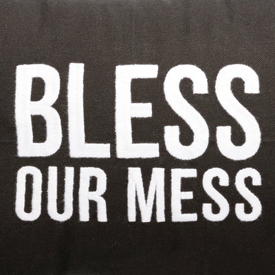 Surprise Me Sale 🤭 Bless Our Mess 15" Black Throw Pillow