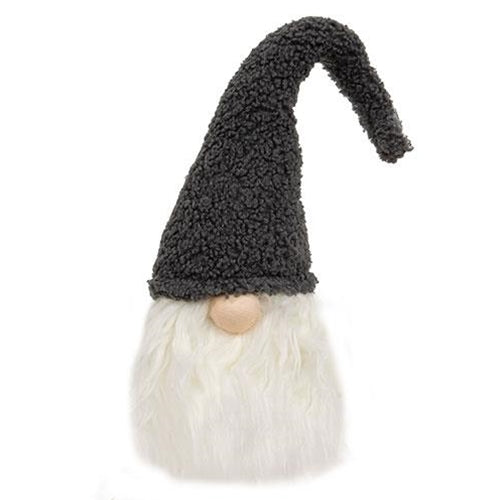 Grey Hat Santa Gnome Plush Bottle Topper – Blueberry Lane Shop