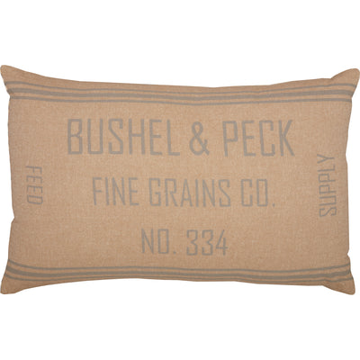 Bushel & Peck Grain Sack Pillow 22"