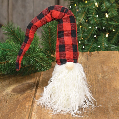 Red and Black Plaid Santa Gnome Figure – Blueberry Lane Shop