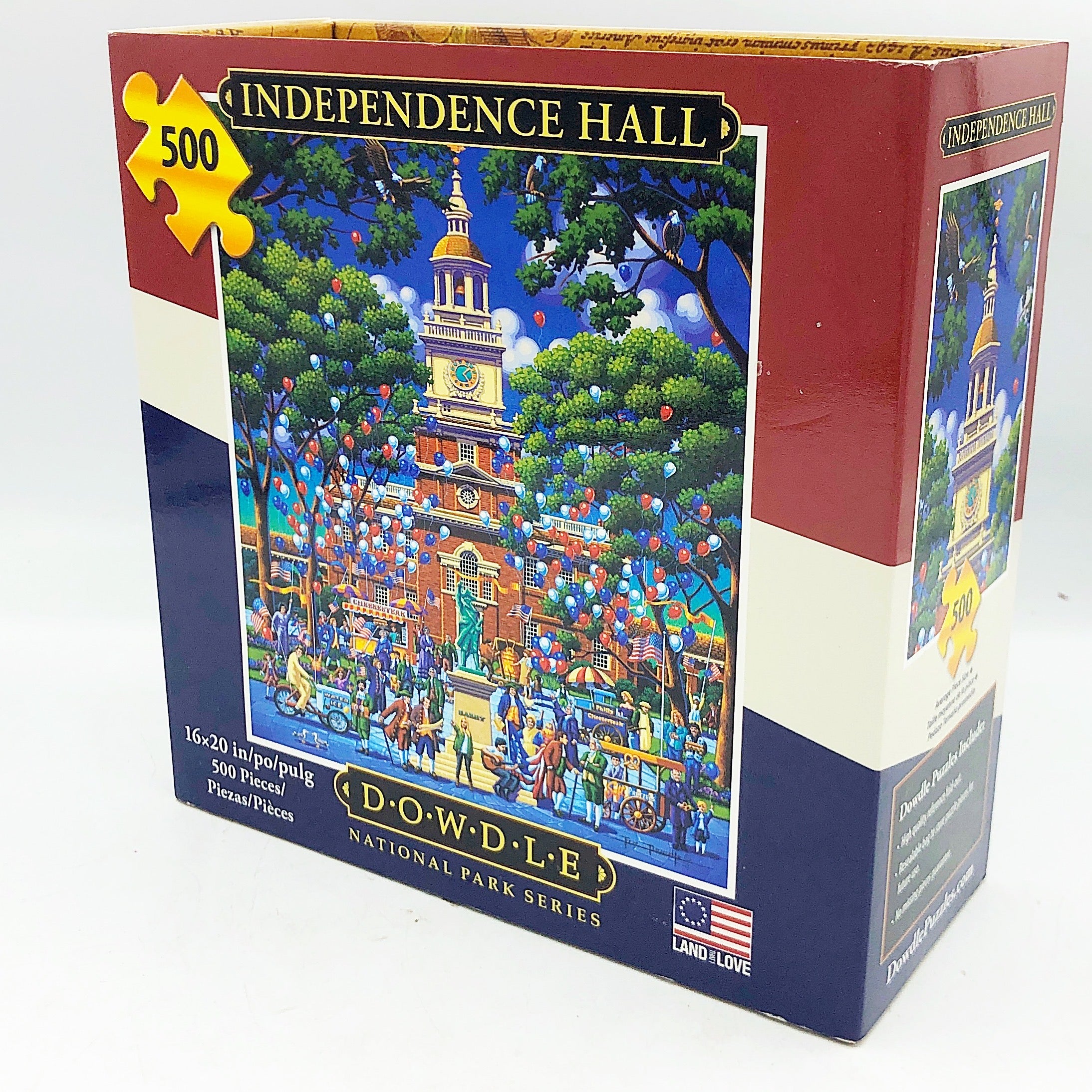 💙 Dowdle Independence Hall Philadelphia PA 500 Piece Puzzle Patriotic