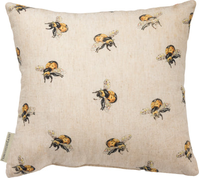 Bee Brand Field Seeds Throw Pillow