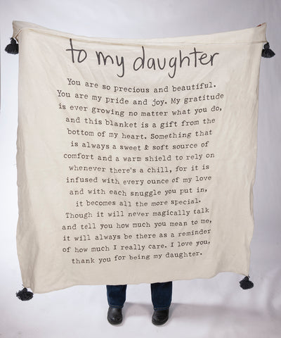 To My Daughter Poem Throw