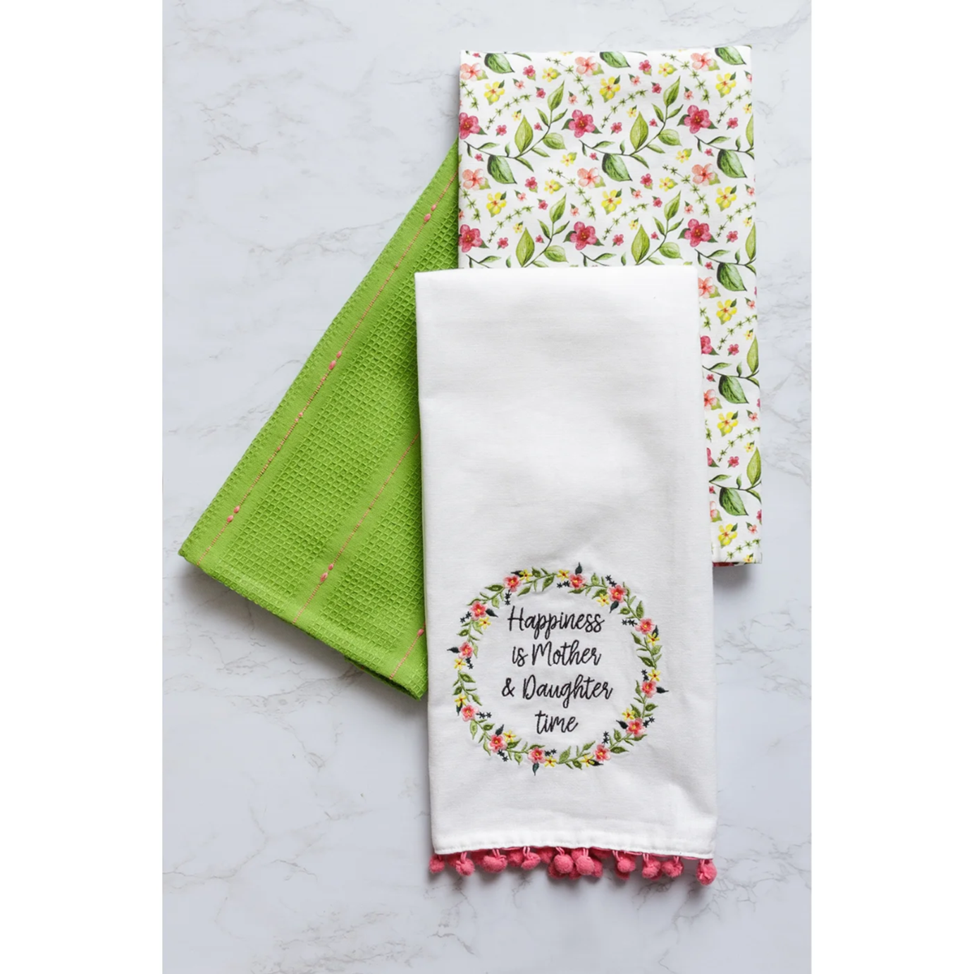 Happiness Is Mother & Daughter Time Tea Towels