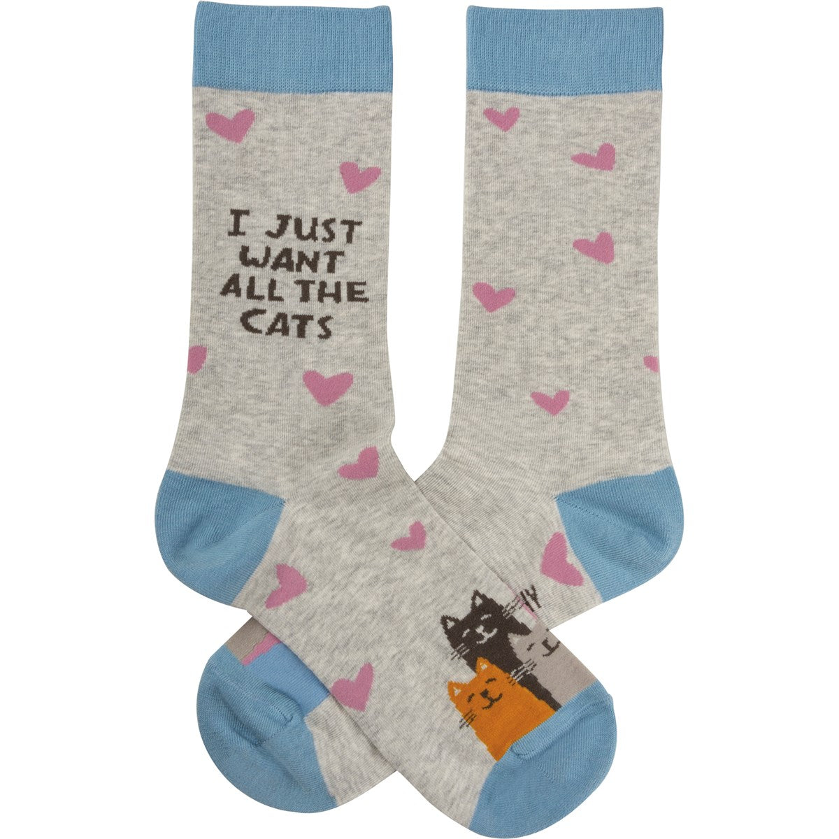I Just Want All The Cats Unisex Fun Socks