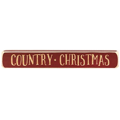 💙 Country Christmas 12" Wooden Engraved Block