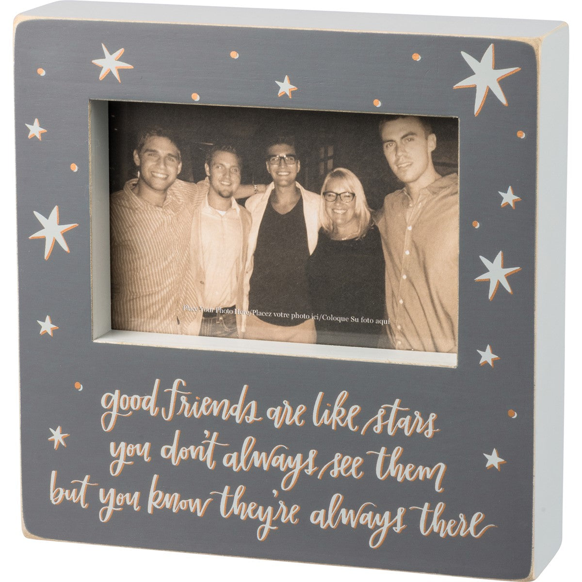💙 Good Friends Are Like Stars Box Picture Frame