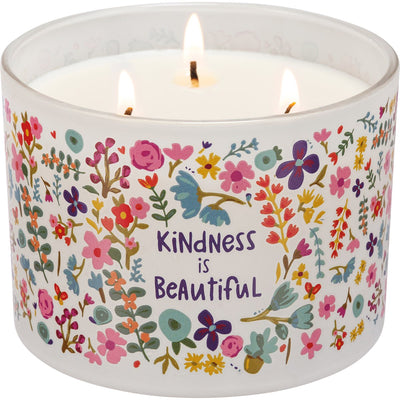 #113 🌼 GARDEN SHOPPING PARTY 🪴 Kindness is Beautiful 14 oz Jar Candle