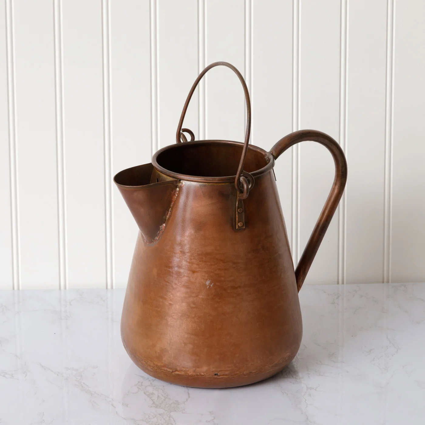Rustic Style Copper Distressed Pitcher