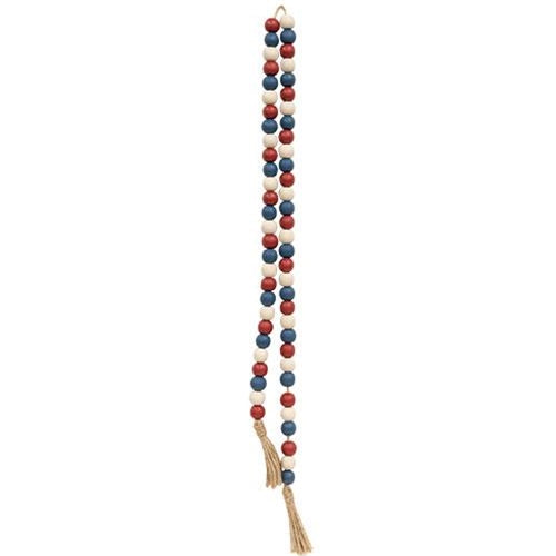 💙 Americana 52" Bead Garland Red White and Blue