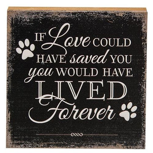 If Love Could Have Saved You, You Would Have Lived Forever Pet