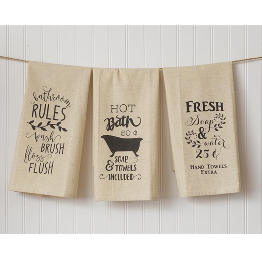 Set of Vintage-Style Hot Bath Hand Towels – Blueberry Lane Shop