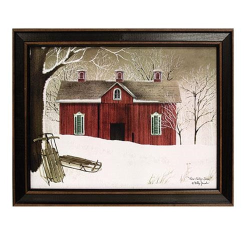 Billy Jacobs New Fallen Snow 12" x 16" Framed Print