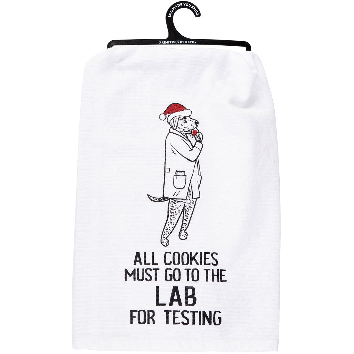 All Cookies Must Go To The Lab Christmas Dog Kitchen Towel