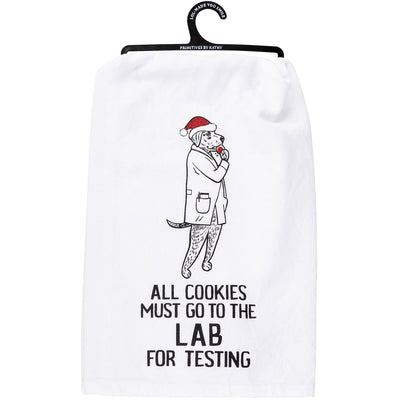 All Cookies Must Go To The Lab Christmas Dog Kitchen Towel