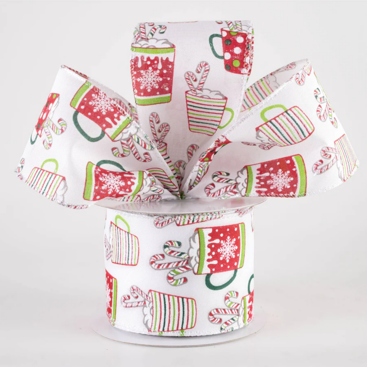 🎄Hot Chocolate Christmas Cocoa Mugs Ribbon 2.5" x 10 yards