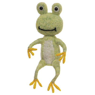 Happy Frog Felt Critter Ornament