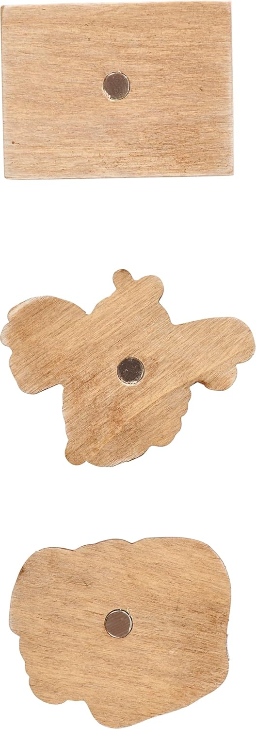 Set of 3 Bee Kind and Flower Magnet Set