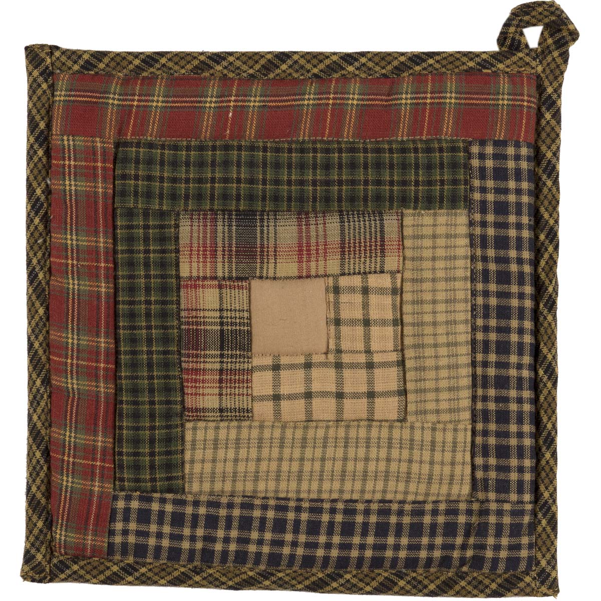 Tea Cabin Patchwork 8" Pot Holder