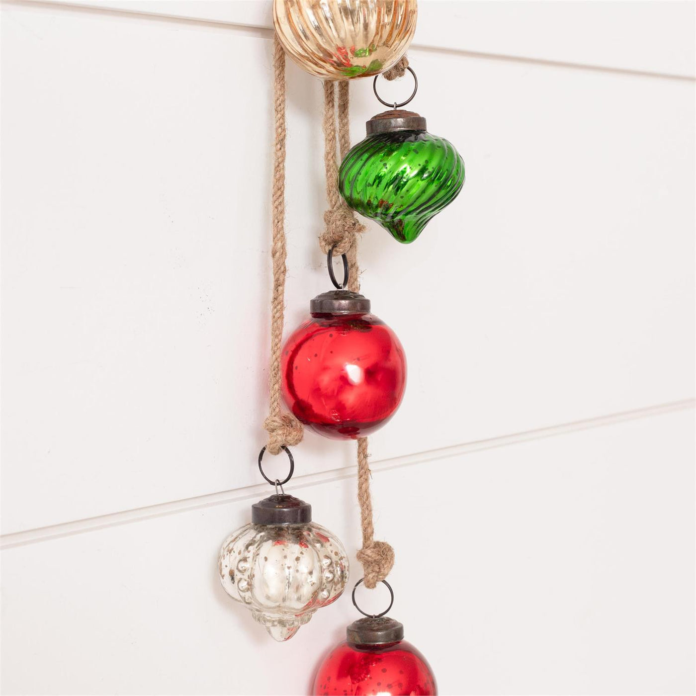 💙 Hanging Cluster Merry Colored Glass Ornaments