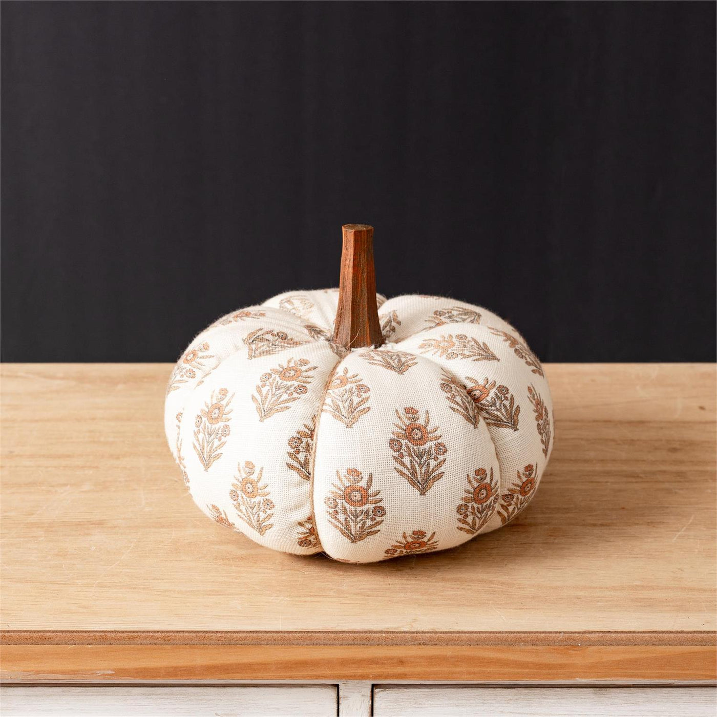 Rust Block Print Pumpkin