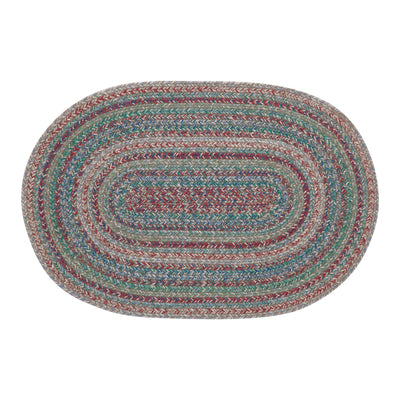 Multi Colored Jute 30" Oval Rug