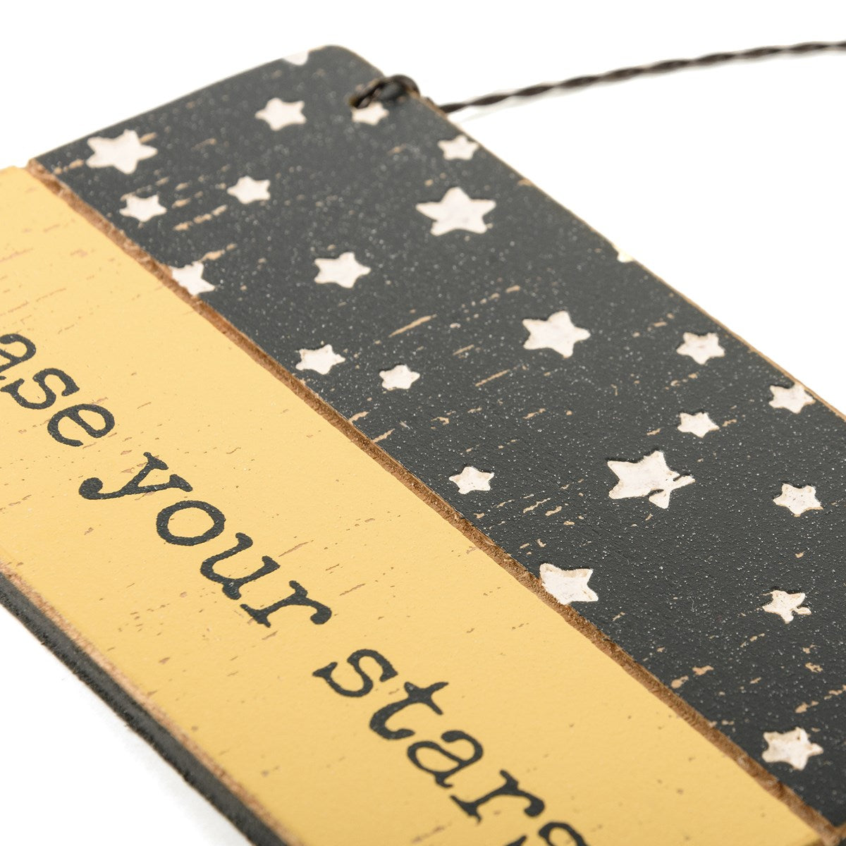 Chase Your Stars Wooden Ornament