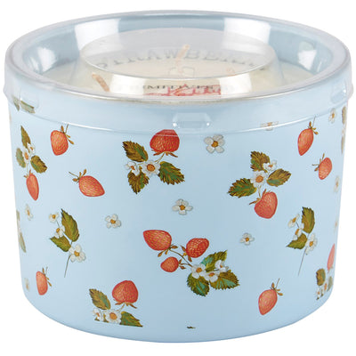 Strawberry Blossoms 14 oz Three Wick Jar Candle