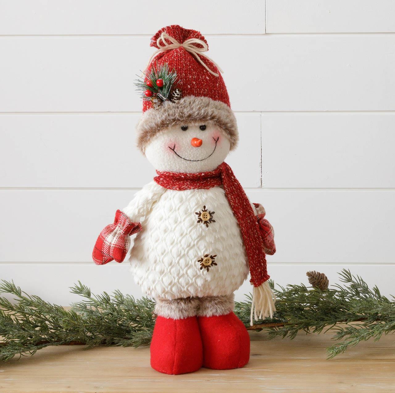 Cozy Friends Snowman Standing Figure with Knit Hat