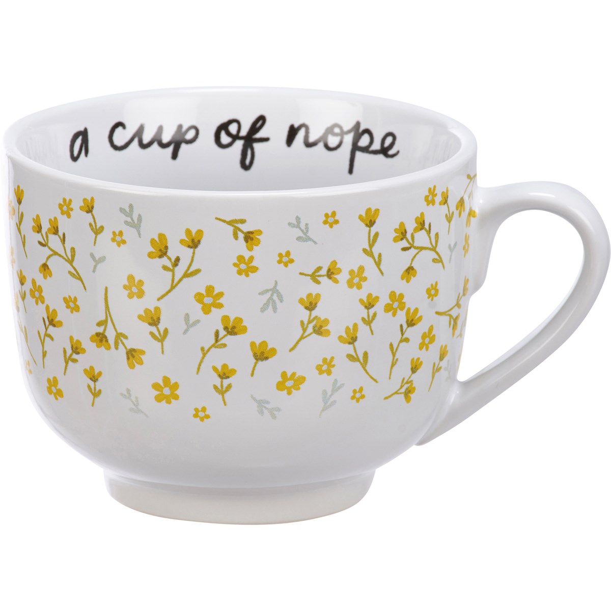 A Cup Of Nope Floral 20 oz Mug