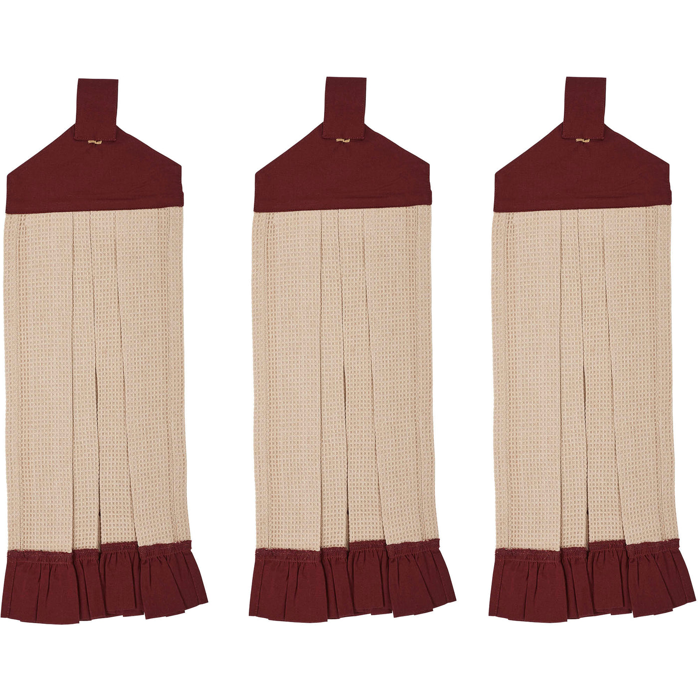 Set of 3 Connell Button Loop Tea Towels