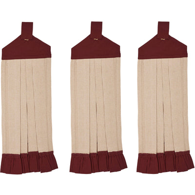 Set of 3 Connell Button Loop Tea Towels