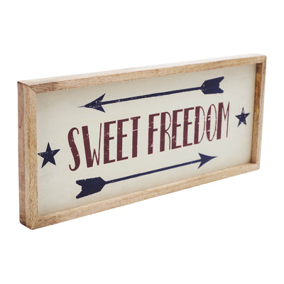 Sweet Freedom 16" Americana Wooden Sign