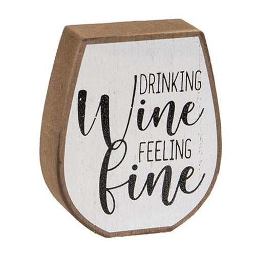 Set of 3 Wine and Beer Themed Drink Block Signs