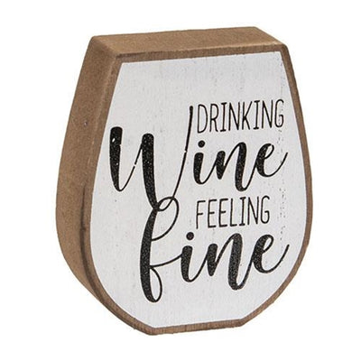 Set of 3 Wine and Beer Themed Drink Block Signs