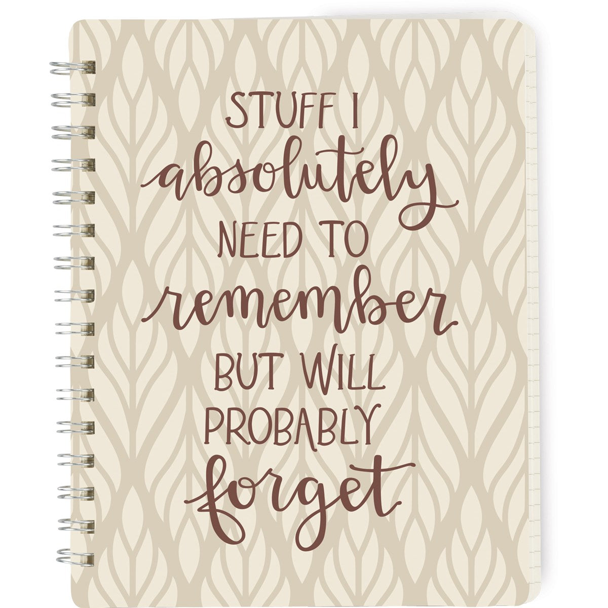 Stuff I Need to Remember But Will Forget Spiral Notebook – Blueberry ...