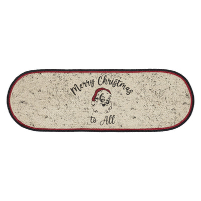 HAPPY BIRTHDAY🎂 🔥 Jolly Ole Santa Jute Oval 36" Table Runner