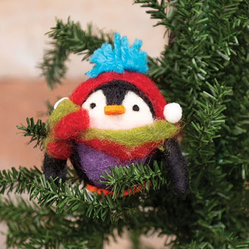 💙 Festive Earmuff Penguin Felt Ornament