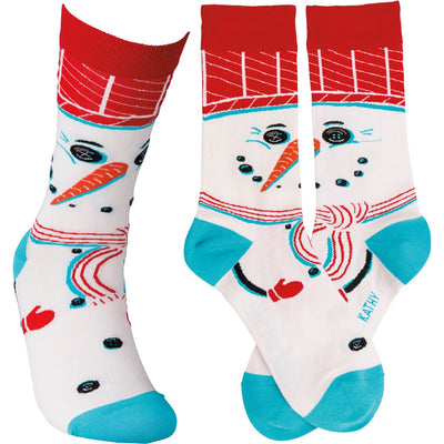 Jolly Snowman Novelty Christmas Socks