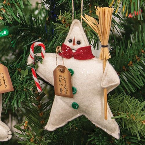 DAY 24 ✨ 25 Days of Ornaments ✨ Sprinkles Star Snowman Ornament