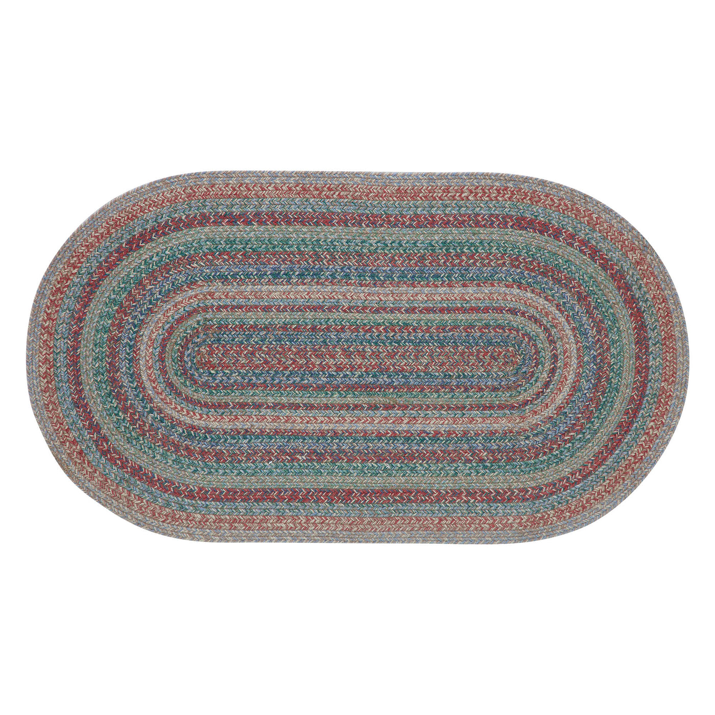 Multi Jute Rug Oval w/ Pad 48"