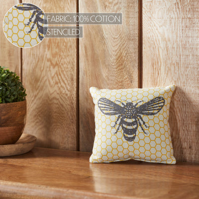 Buzzy Bees Bee 6" Mini Accent Pillow