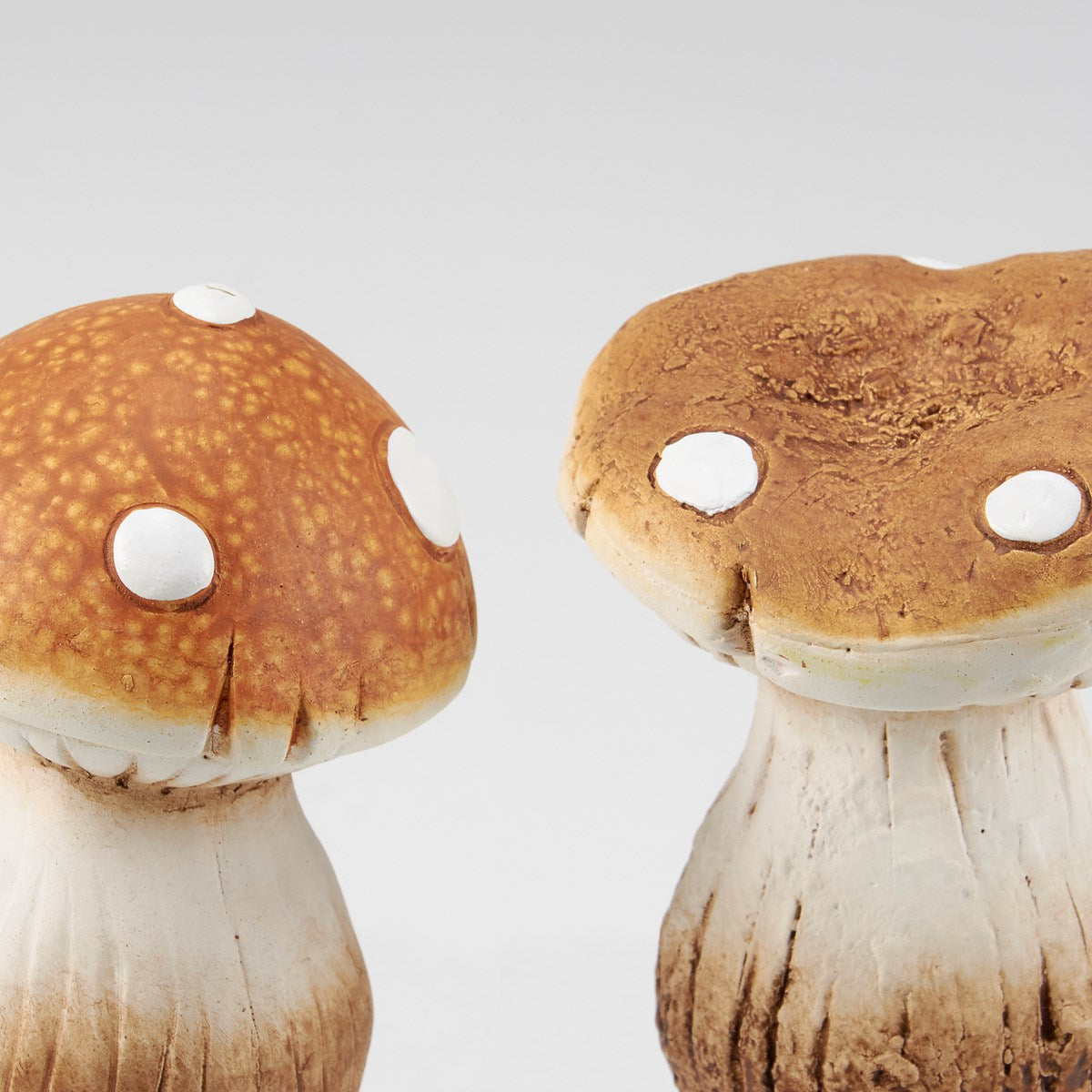 Set of 6 Assorted Mushrooms Figurines 4.25"