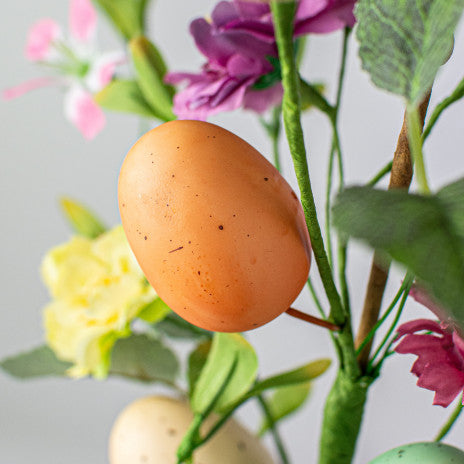 Easter Eggs and Flowers 24" Faux Floral Spray