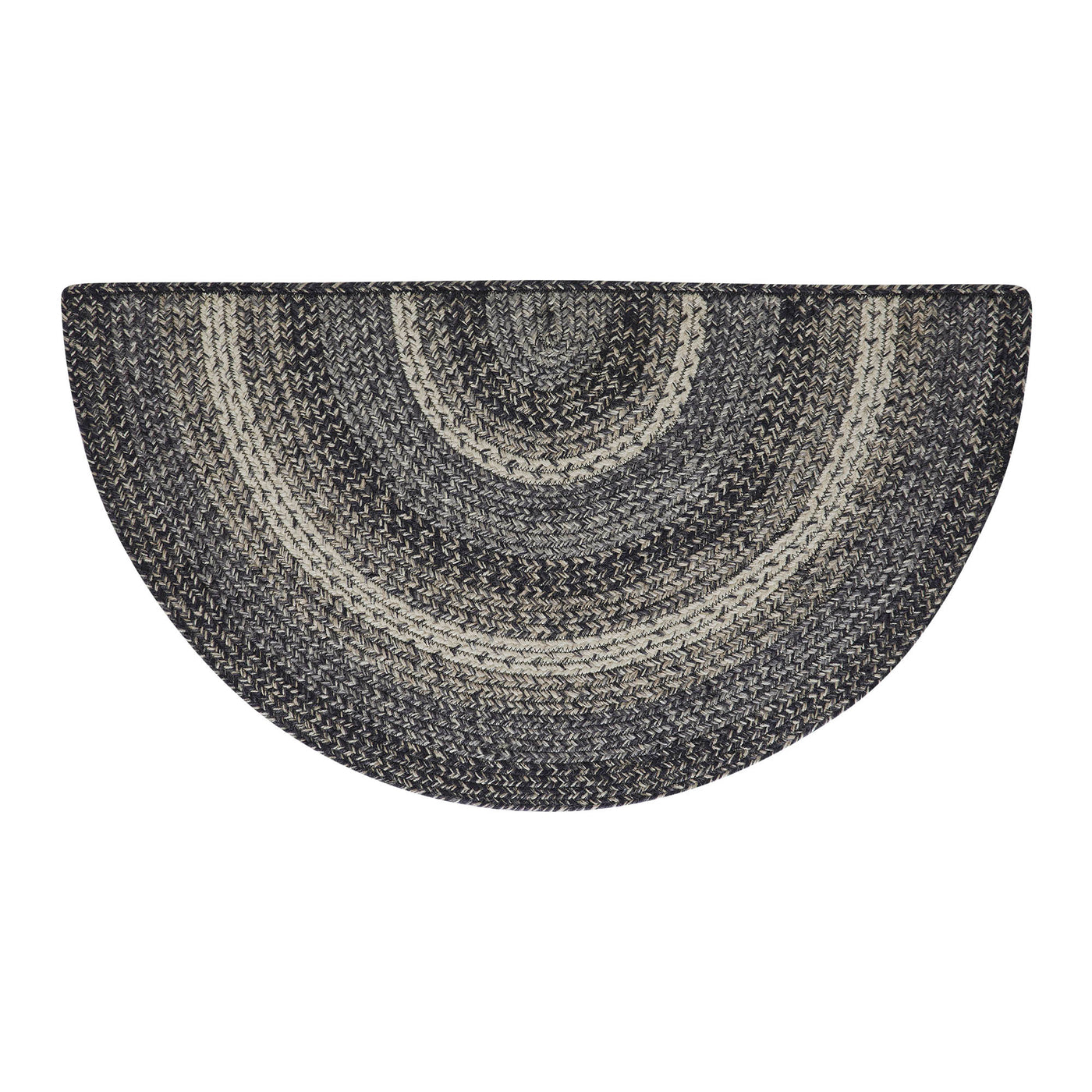 Sawyer Mill Black White Jute Half Circle Rug Half