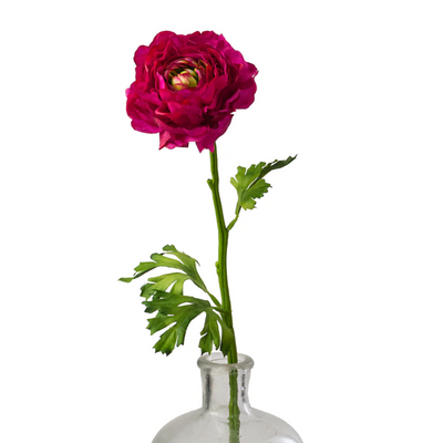 💙 Deep Pink Ranunculus 20" Floral Stem