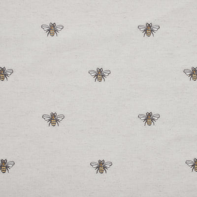Embroidered Bee Tier Bistro Curtains Set of 2 24" x 36"